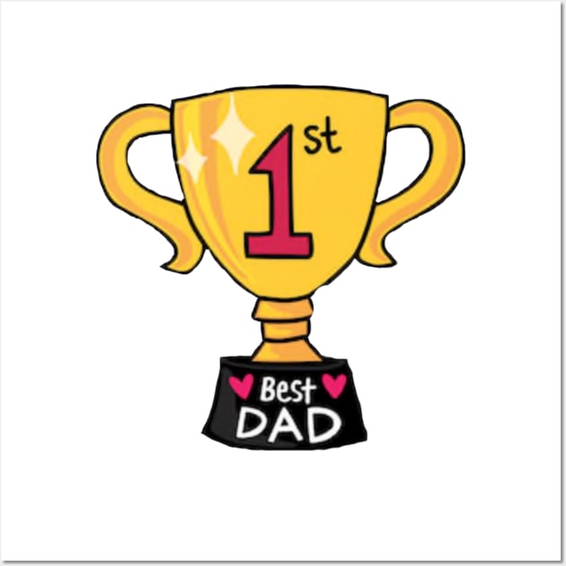 worlds best dad Wall Art by ERRAMSHOP